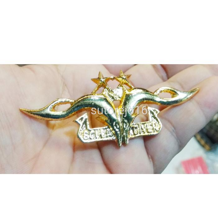 Wings brevet scuba diver TNI selam bintang 2 a2