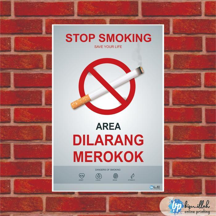 Poster Kesehatan No. Smoking dilarang merokok
