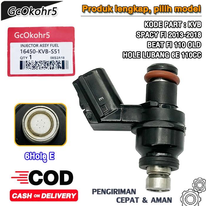 INJEKTOR INJECTOR KVB ORIGINAL + ROTAK FULL PUMP K44 BEAT ESP, BEAT FI, BEAT POP, SCOOPY FI, SPACY
