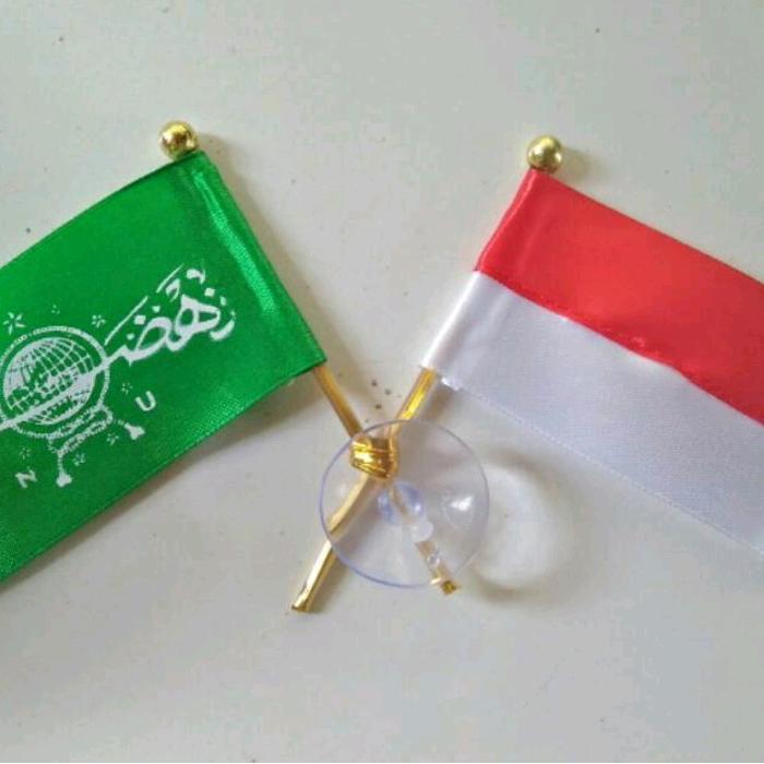 Bendera Nu Silang Indonesia Tempel Dikaca
