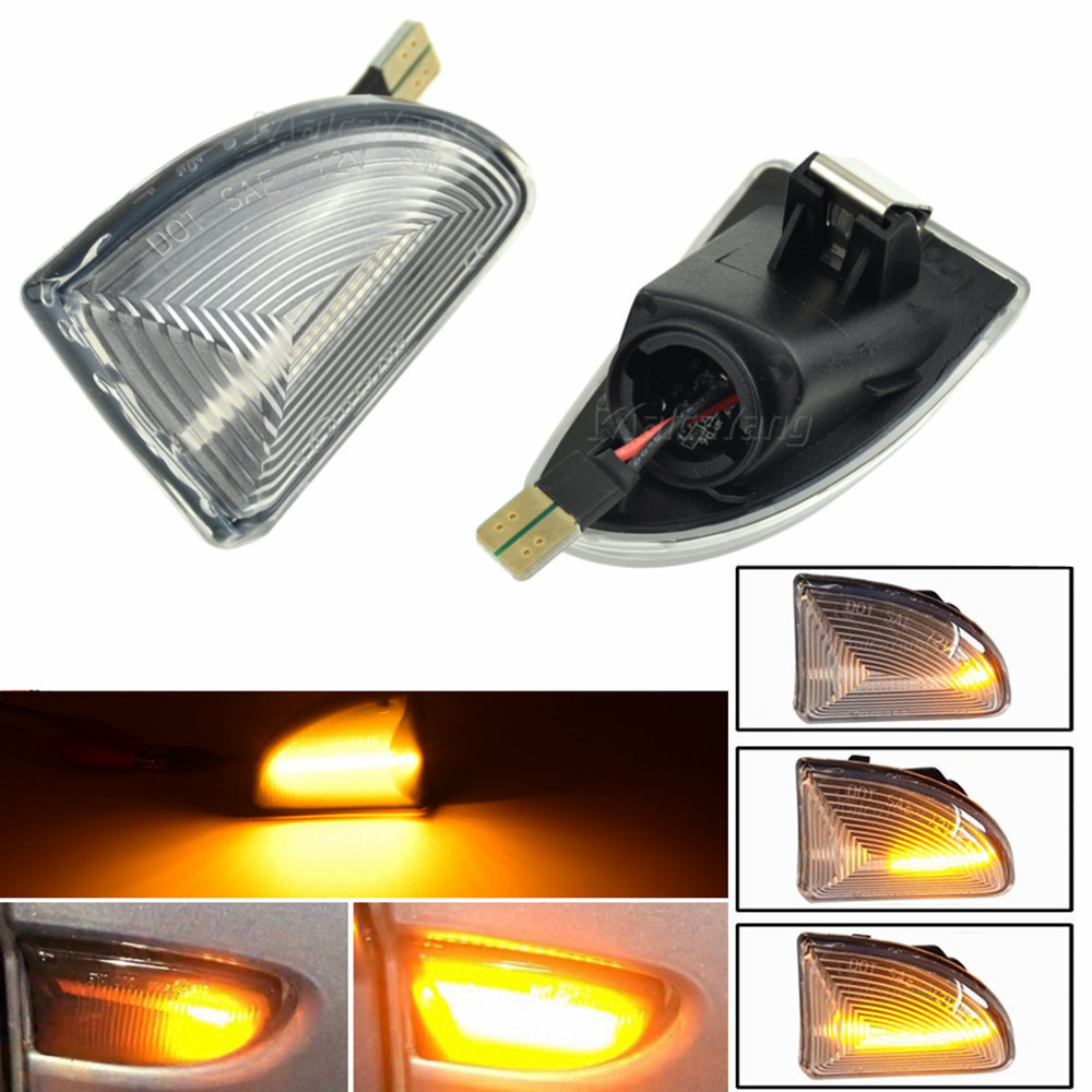 Smoke Clear Lens OEM Fender Side Marker Lamp Turn Signal Light For Smart Fortwo 451 MK1 & MKII 07-15