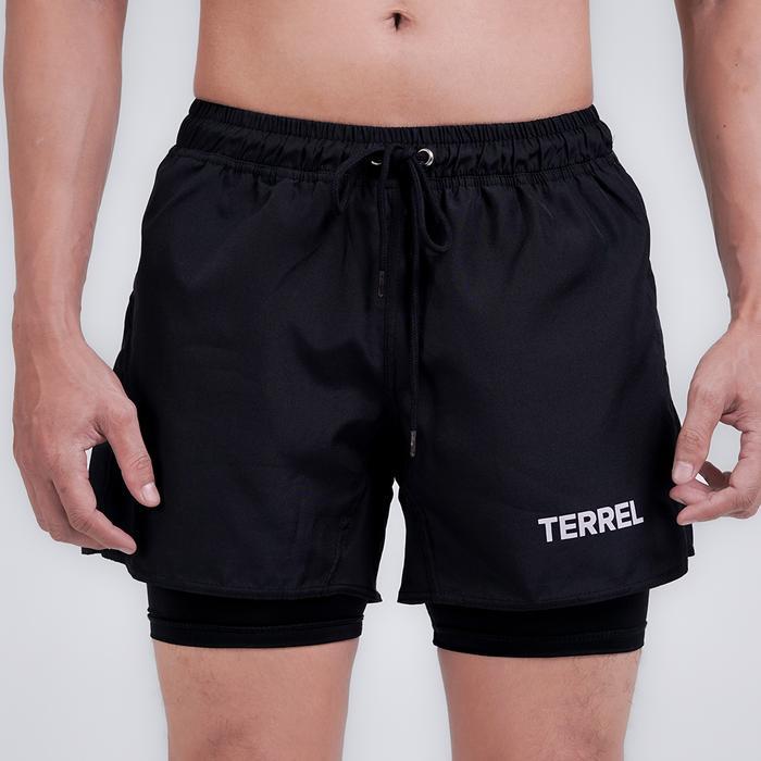 Premium Terrel Sportswear Compression Short Black Terrel Sportswear Celana Training Pendek Pria
