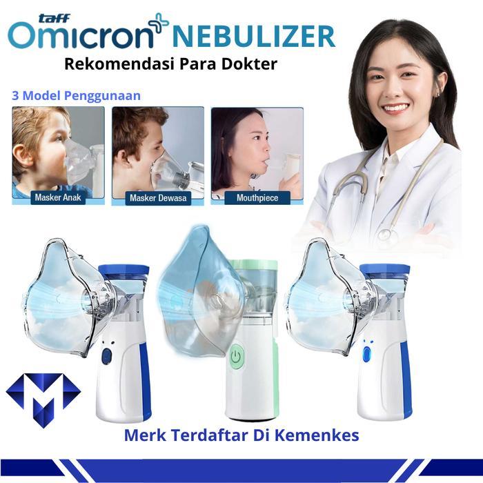 Nebulizer Alat Uap Terapi Bantu Pernapasan Mengencerkan Dahak Portabel Handheld Inhaler Asma