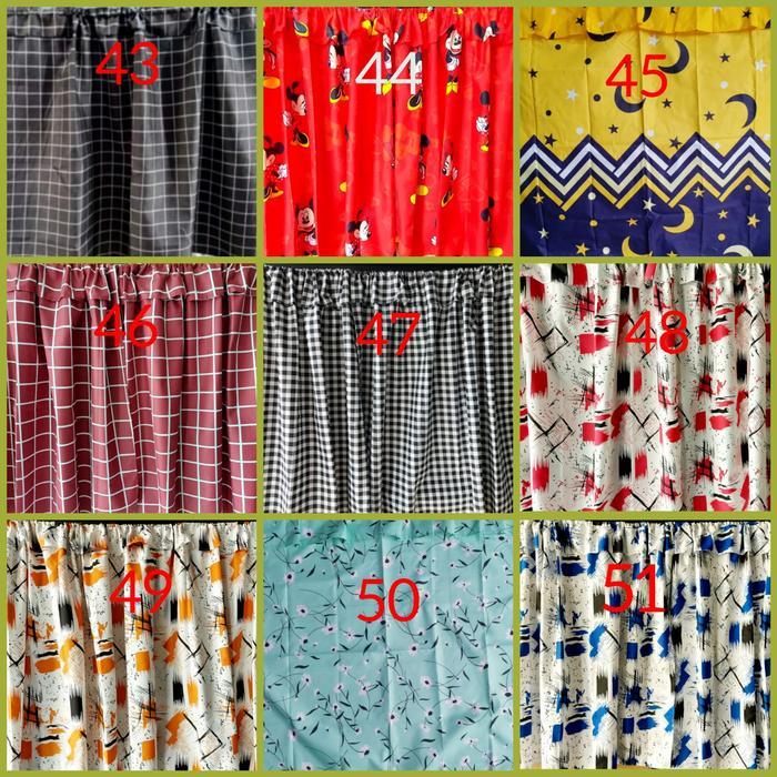 Hordeng kolong meja dapur karakter