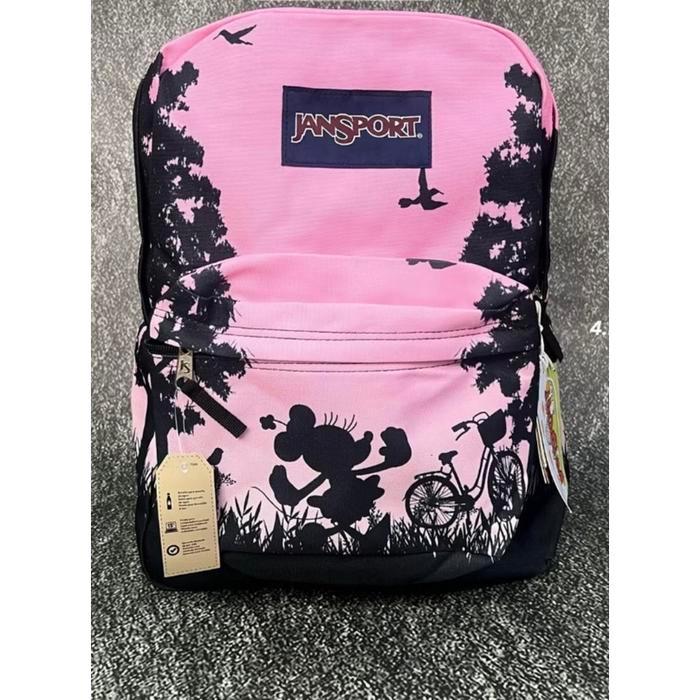 Tas Ransel Js Jansport Sport Bags Disney Original Pink Backpack / Tas Ransel Wanita / Tas Ransel