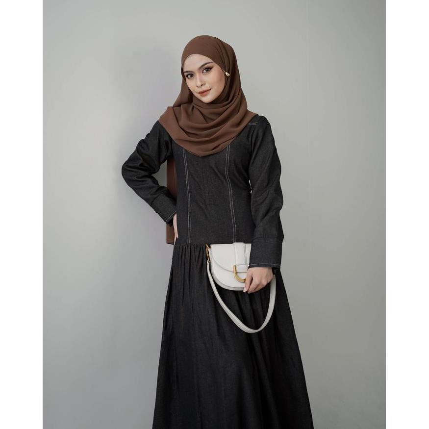 Evolvere - Arum Denim Luxe Gamis Muslim Kekinian