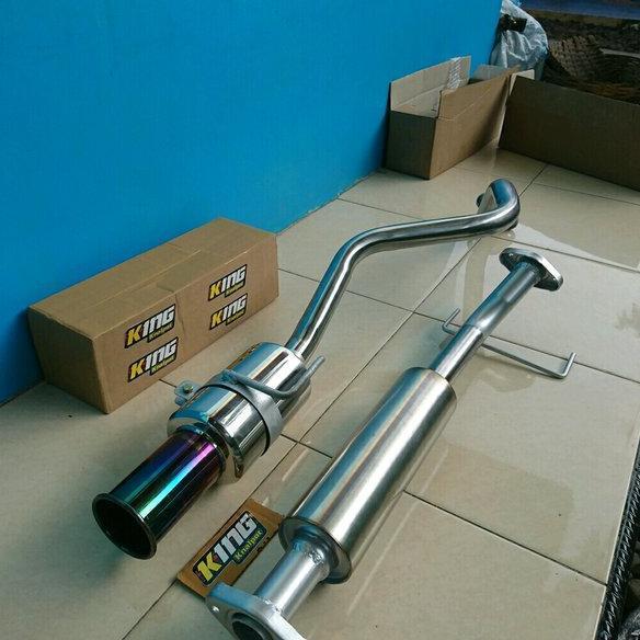 Untuk knalpot mobil XENIA Avanza RUSH knalpot Mobil Racing Knalpot bolt on Avanza Xenia mufler Spoon
