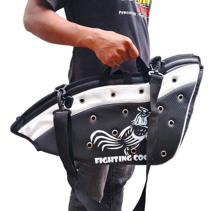 Premium Tas Ayam Kiso Tas Ayam "Fighting C0Ck" - Bahan Kulit Premium Kuat Original