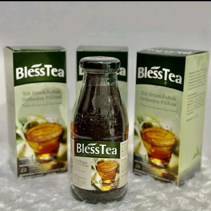 Blesstea teh hitam orthodox botol 110 gr original