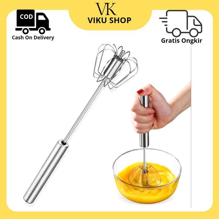 Hand Mixer Mini Otomatis Pengocok Telur Adonan Kue Roti