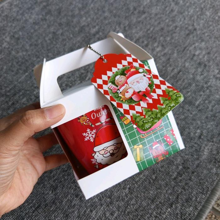 Hampers Natal & Tahun Baru Dan Hampers idul Fitri 2026. Mug Melamin Bisa Custom Nama - Kitchenware,