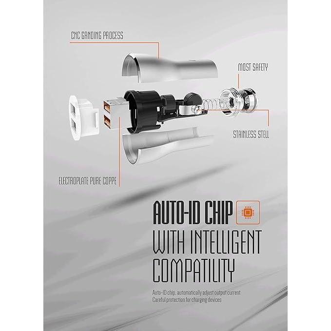 Car Charger Mobil Fast Quick Charge 3.0 Ldnio 2Usb Ldnio C407Q