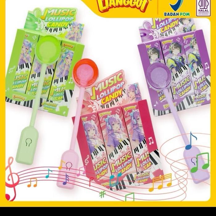 Permen Music Viral Candy Lollipop Music- Permen Anak Viral Ada Rasa