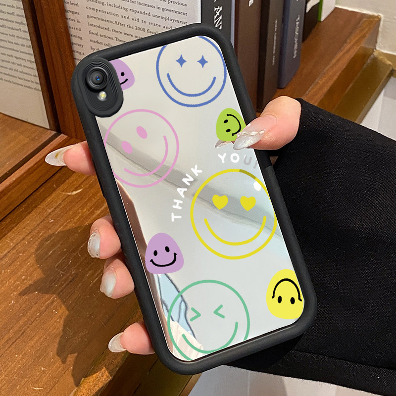 Casing Hp OPPO A37 A37F Case Casing Kematian Smile Emoji Tas Pola Kasus cermin tangga HP Kasing Sili