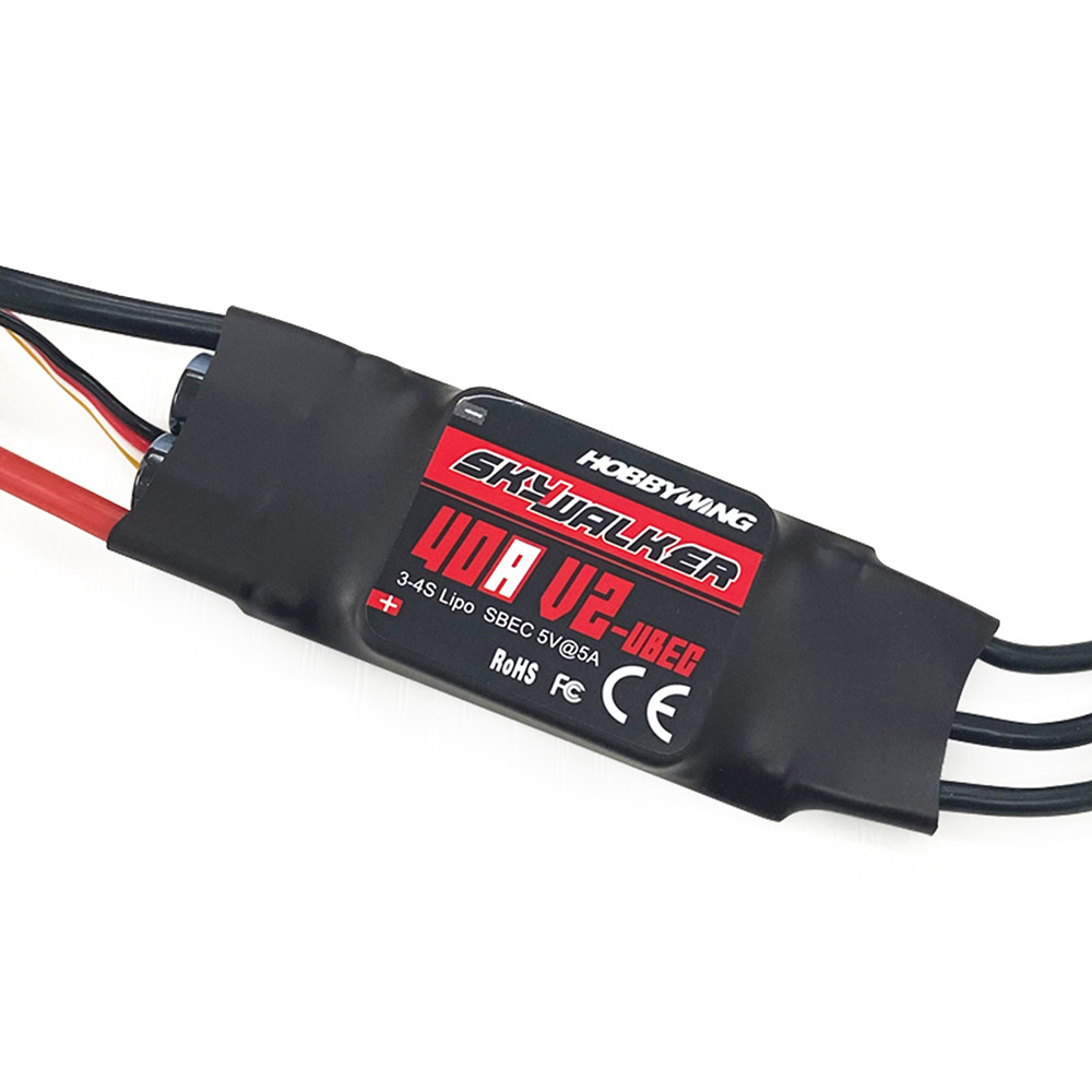 Hobbywing Skywalker V2 Brushless ESC 40A 50A 3-4S / 80A 100A 3-6S UBEC Drone ESC Speed Controller