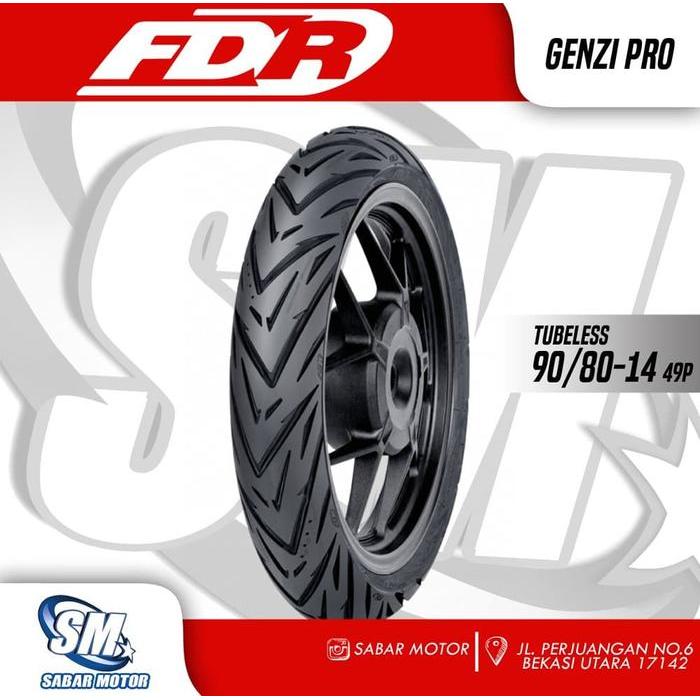 ban motor FDR 90/80-14 GENZI PRO tubeless