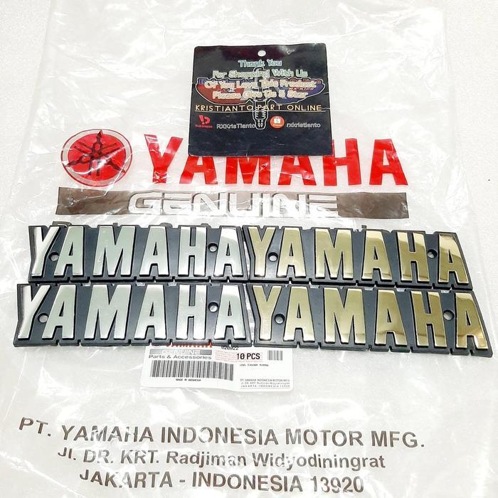 EMBLEM LOGO TENGKI TANGKI YAMAHA RXS RX SPECIAL YT YT115 GOLD