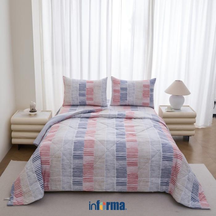 Informa Set 4 Pcs Seprai Double Microfiber Ward Sarung Kasur Alas Tidur Pelapis Tempat