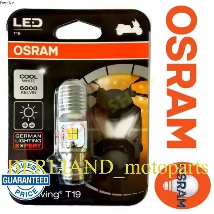 BOHLAM LED LAMPU DEPAN MOTOR OSRAM LED AC/DC PUTIH BEAT FI ESP STREET POP MIO M3 Z 125 VARIO 125 OLD