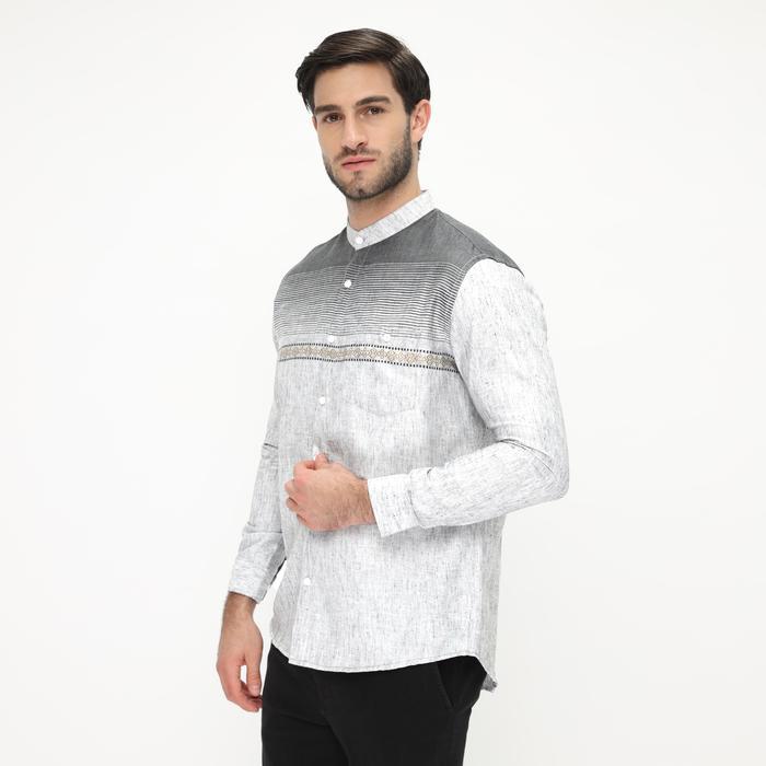 Vanfive Kemeja Pria Koko Panjang Abu Silver D1003 #Gratisongkir #Sale #Discount
