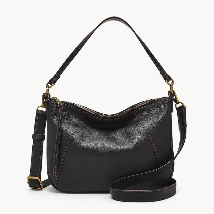 Fossil Skylar Crossbody Leather Black Tas Wanita - Shb2656-001