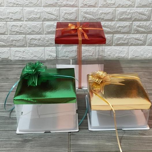 Kotak kue tart mika, lapis legit, gift box, seserahan, sangjit.
