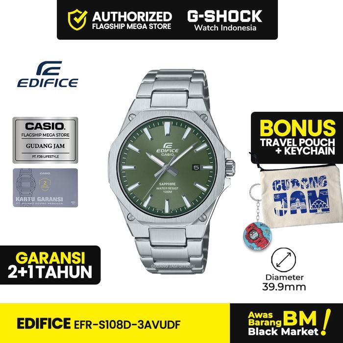 ASLI Edifice EFR-S108D-3AVUDF EFR-S108D EFR-S108 EFRS108D EFRS108 READY STOCK