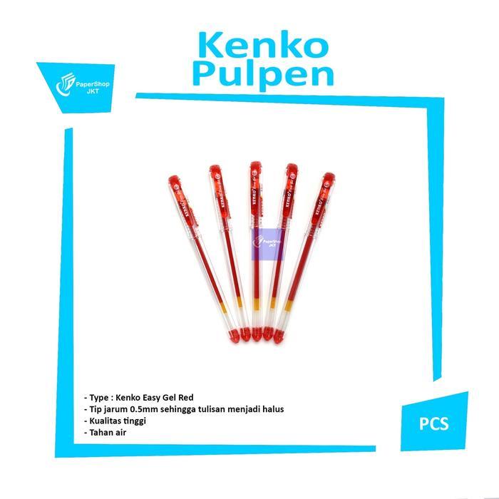 [] KENKO - Pulpen Easy Gel 0.5 mm Merah
