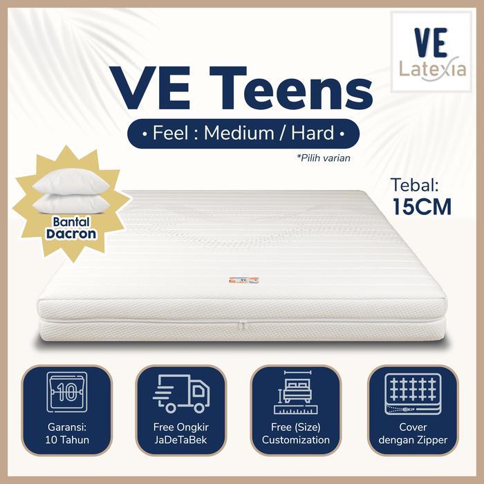 Kasur Kesehatan Full Latex VE Teens 15cm uk. 140x200 - 200x200