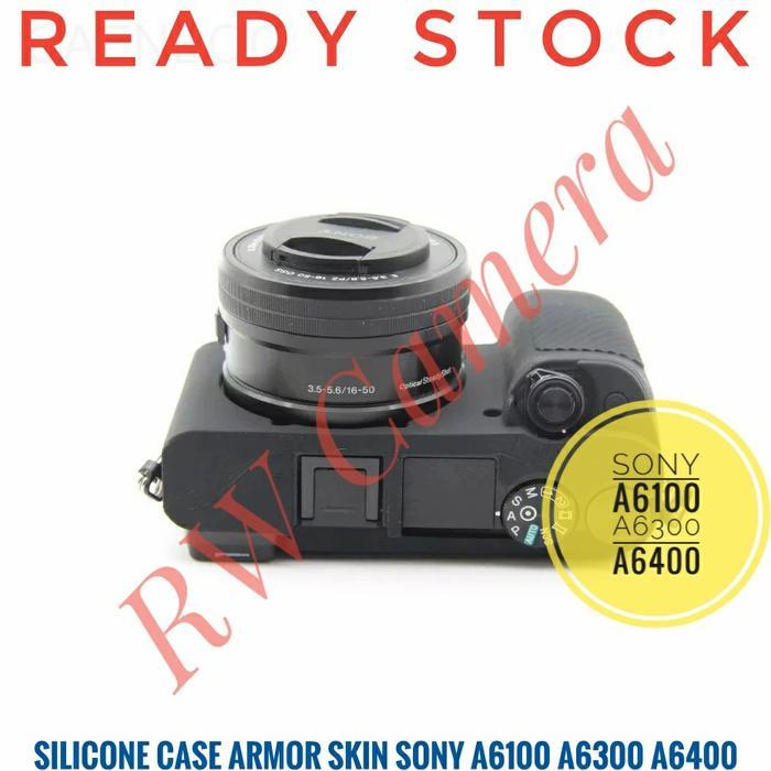 Silicone Case Sony A6100 A6300 A6400 Sarung Silikon Armor Skin Karet Soft Pouch