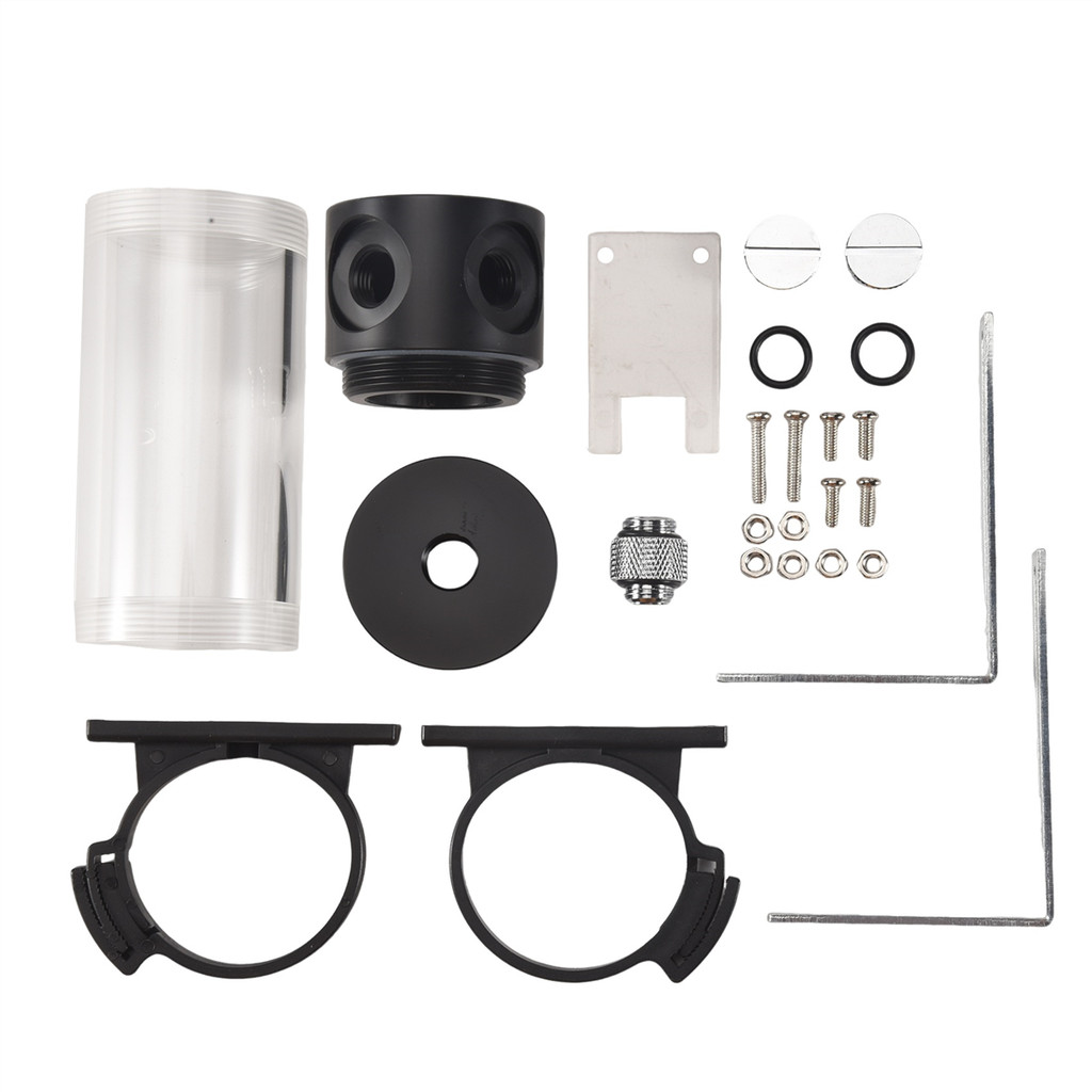 Popular Acrylic Cylinder Reservoir Water Tank G1/4 50Mm X 140Mm For Pc Liquid Cooling Water Cooling