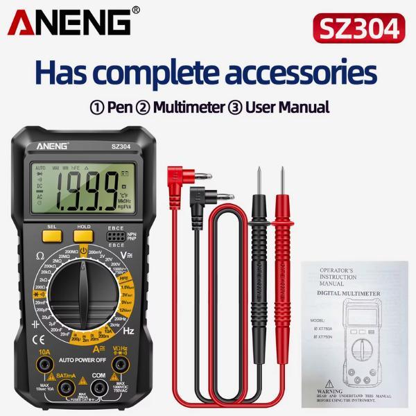 GHM - ANENG SZ304 Multitester Digital Lengkap Otomatis Multimeter AC/DC Voltage Tester