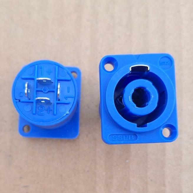 Socket Speakon / Soket Spikon Biru - Stx Sspb Populer