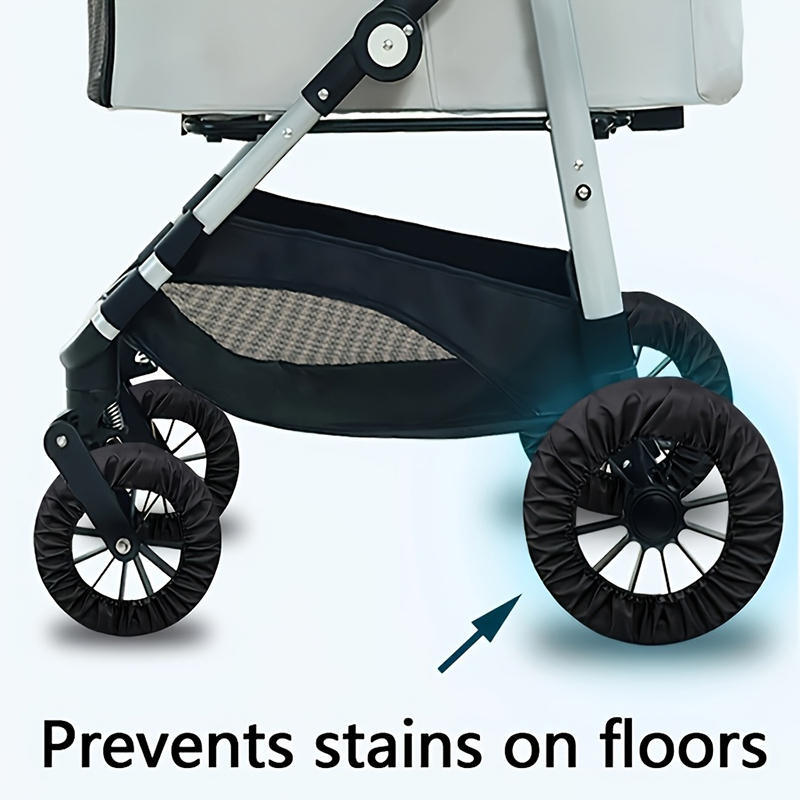 4pcs Baby Stroller Wheel Cover Dustproof Kid Baby Wheelchair Protector Pushchair Wheel Cover