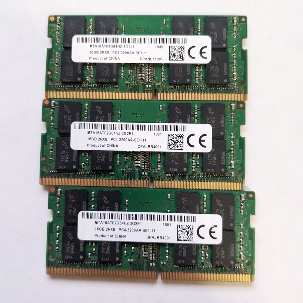 1PCS RAM MTA16ATF2G64HZ-3G2J1 Notebook Memory Fast Ship High Quality 16G 16GB 2RX8 DDR4 3200
