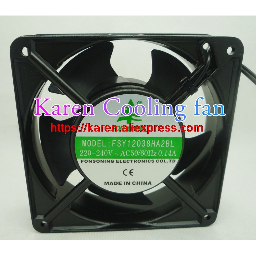 FONSONING 12cm FSY12038HA2BL BT220 12038S2X 12038B2XL 12038S2XT A120BBF-220A2 12038 220v cooling fan