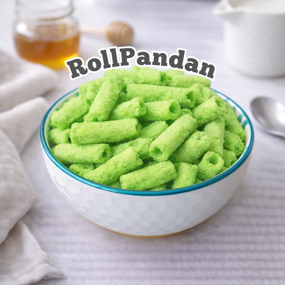 [TOKOSNACK.99] Roll Pandan (Grosir) 250gr 500gr / Snack Cemilan Camilan Grosiran Kiloan Momogi