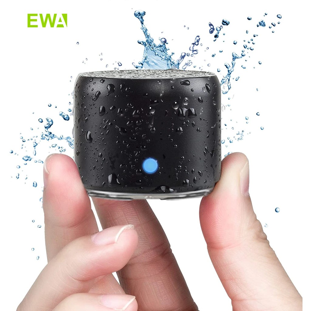 EWA A106 Pro Mini Bluetooth Speaker with Custom Bass Radiator, IPX7 Waterproof, Super Portable