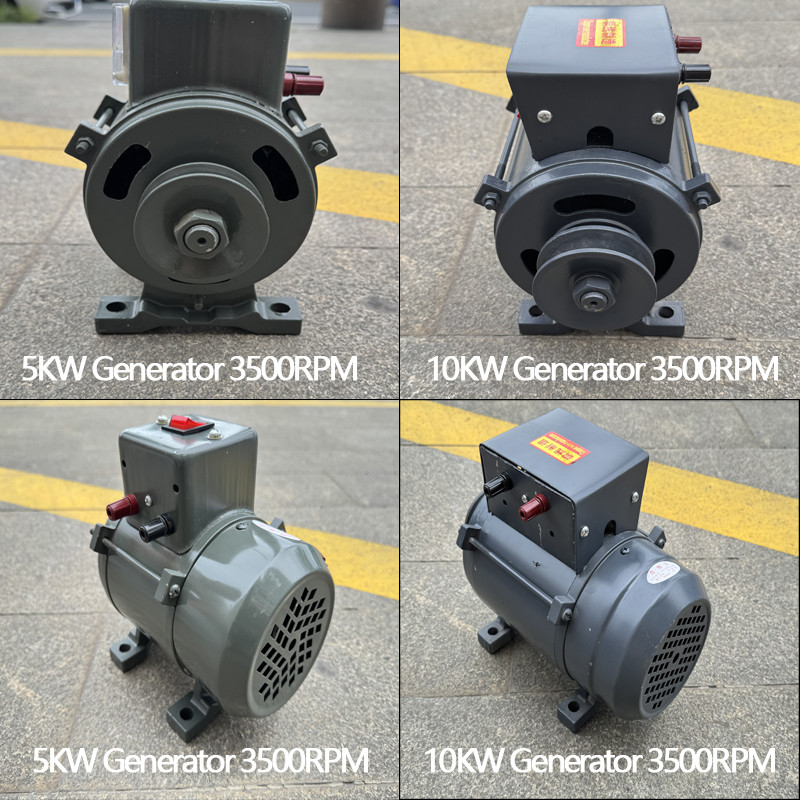 10KW 5000W Low RPM Permanent Magnet Generator 220V Single-Phase Free Energy Alternator 3500RPM