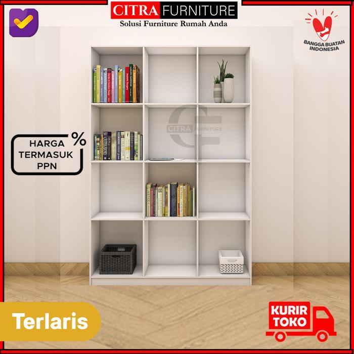 Rak Buku 12 Kotak / Rak Laundry 12 Kotak