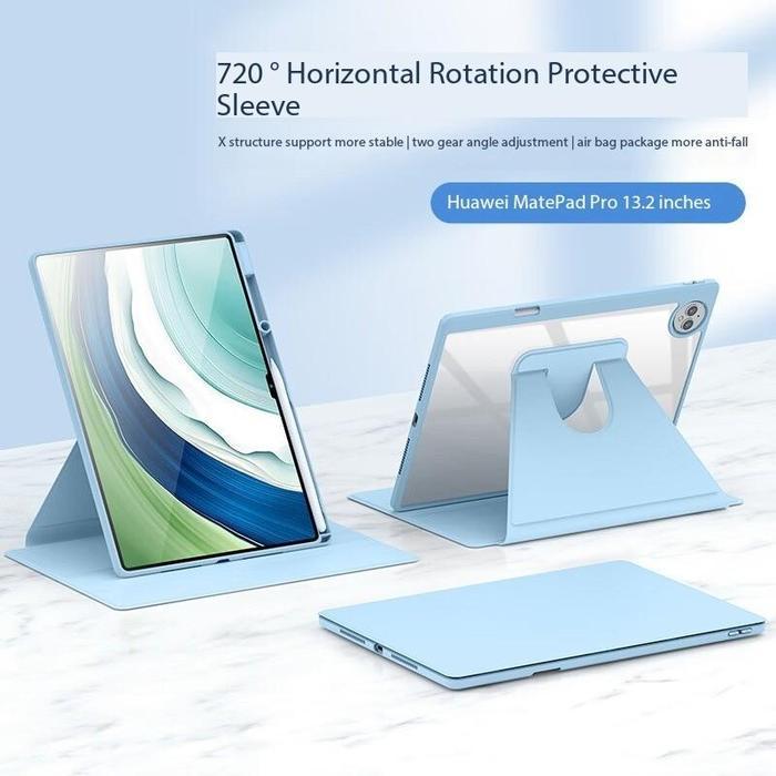 ( BISA DIPUTAR ) Case for Tablet Lenovo Xiaoxin Pad 11 Inch Tab 2024 Acrylic Rotating Flip Casing