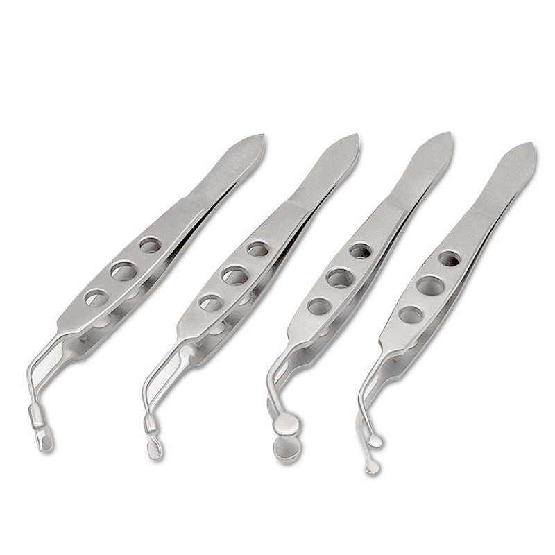 Ophthalmic Tweezers Clamp Metal Palpebral Gland Massager Meibomian Flap Eyelid Forceps Rolling Clip