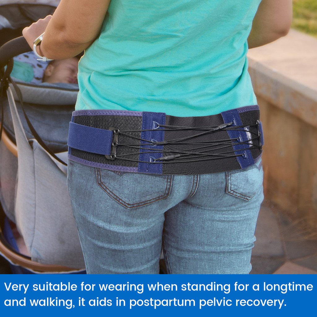 VELPEAU Sacroiliac Si Joint Hip Belt for Men Women, Adjustable Pelvis Support Belt for Sciatica,