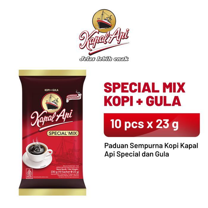 Promo- Kapal Api Special Mix 1 Pack (10 X 23 Gr) - Minuman Kopi Bubuk