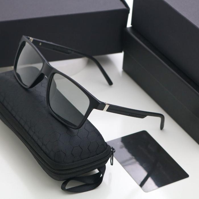 Free Dompet&Lap-2838Kacamata Hitam Polarized Matahari Kacamata Engsel Pegas Fashion Korean Style