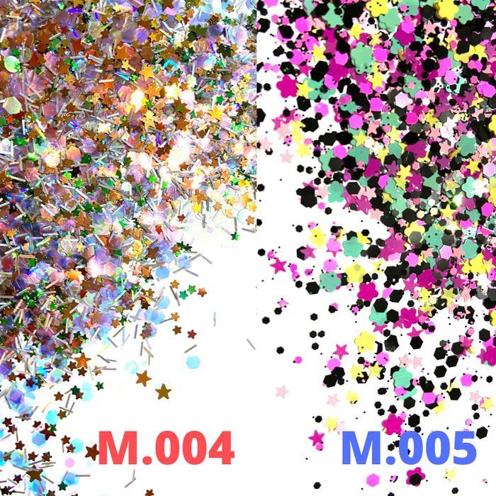 Terbaru Done Handymade Mix Glitter Confetti Salon Scrapbooking Sprinkle Mix Confetti Halloween