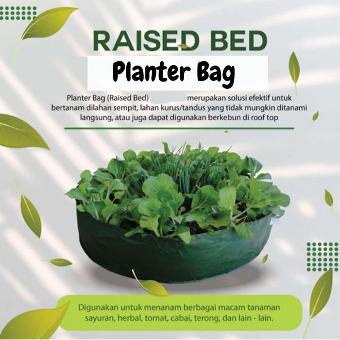 "New" Planter Bag Raised Bed Planterbag Bulat Polybag Pot Kantong Tanaman