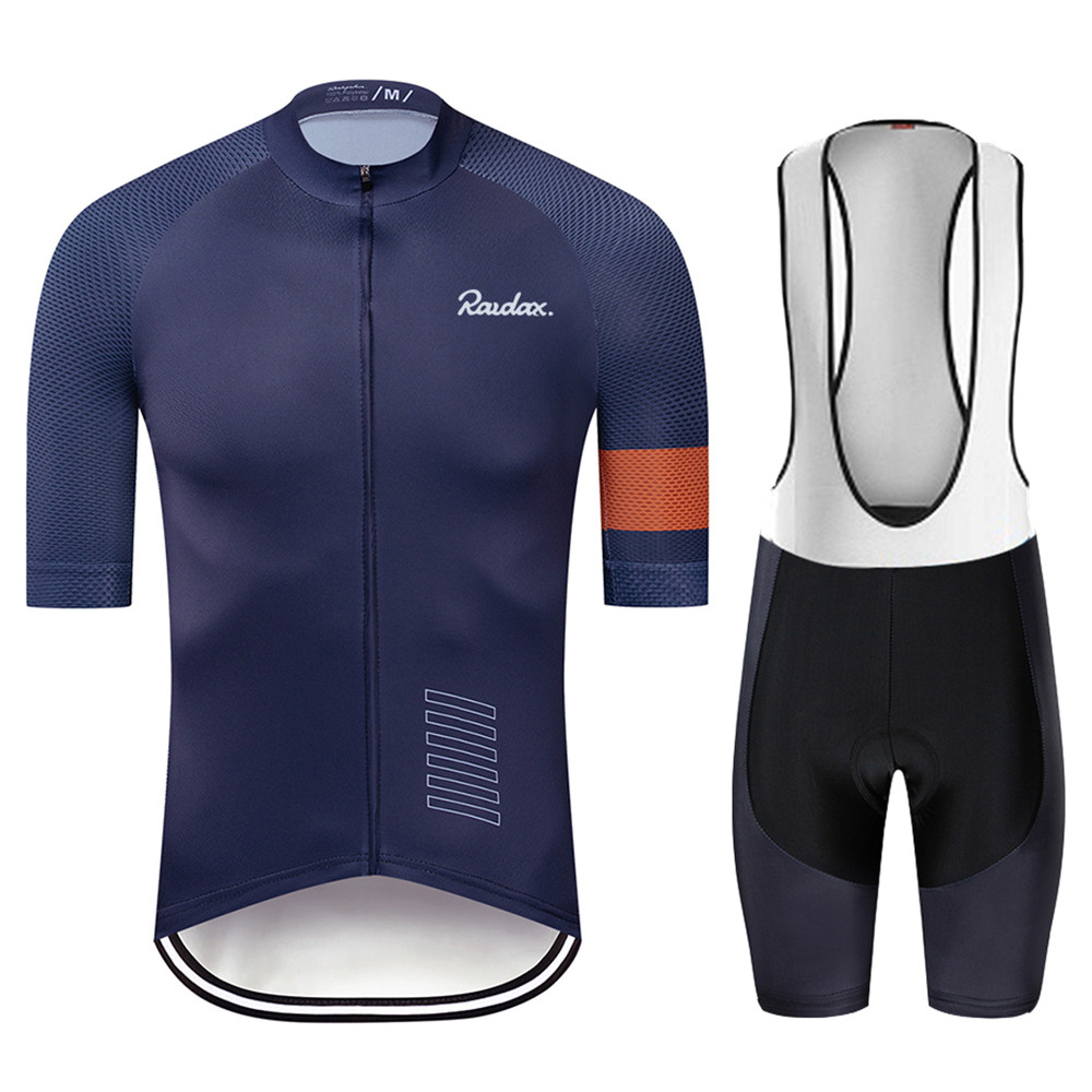 2023 Raudax Bike Cycling Set Man Cycling Jersey Short Sleeve Bicycle Cycling Clothing Mtb Bike Wear 