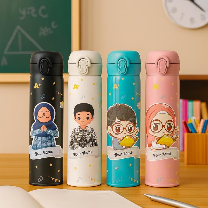 Tumblr Niagara Custom Nama Guru Stainless Steel Hitam Plastik Pp Full Print Tema Guru Lucu Hadiah