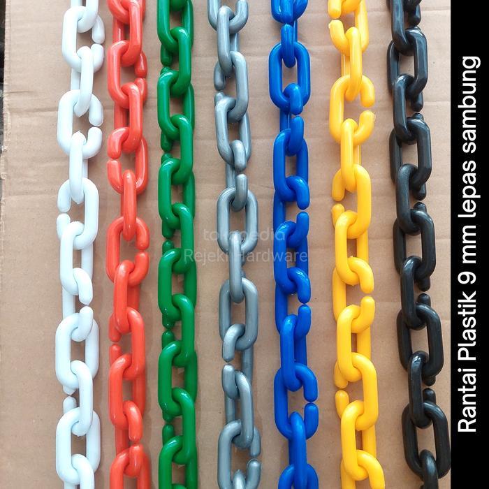 Rantai Plastik tebal 9 mm Rantai Antrian / Baju / Rantai Talang
